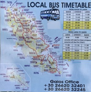 bus timetable paxos