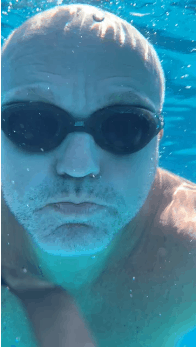 Me swimming near Antipaxos
