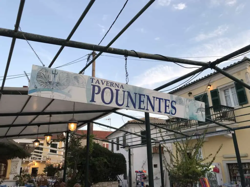 Taverna Pounentes in Lakka Paxos